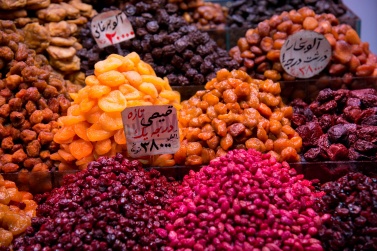 Plums, figs, apricots, dried fruit is part of the daily diet for Iranians