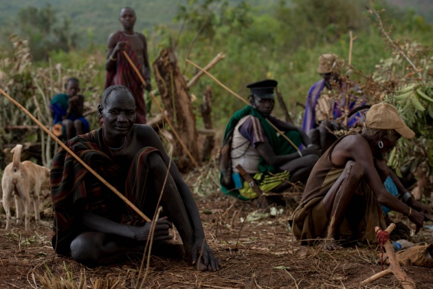 Traditionally, men are always sitting on the opposite side of the village from where women sit